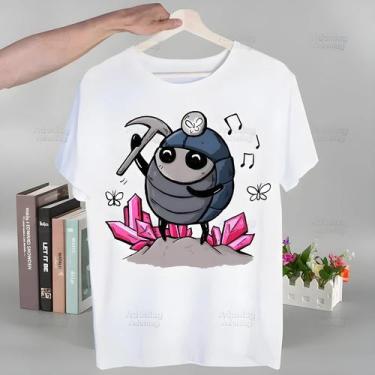 Imagem de Camiseta Masculina Com Estampa De Desenho Animado Hollow Knight, Moda 