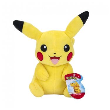 Imagem de Pelúcia Pokémon Pikachu 20 cm Amarelo em Poliéster Jazwares - Produto Oficial licenciado