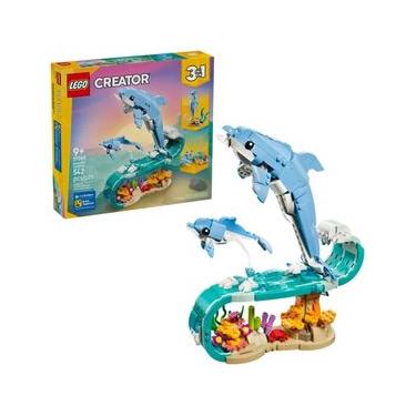 Imagem de ANIMAIS MARINHOS LEGO CRATOR 3 EM 1 GOLFINHOS LINDOS 542 PEÇAS 31385