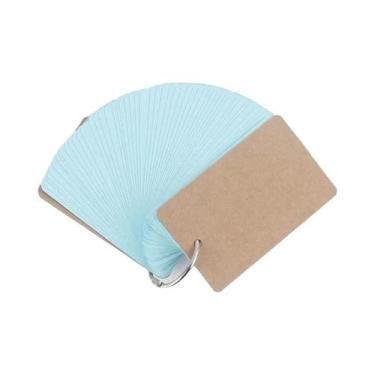 Imagem de Cartões De Estudo Mini Em Papel Kraft Para Crianças, 50 Folhas Com Arg