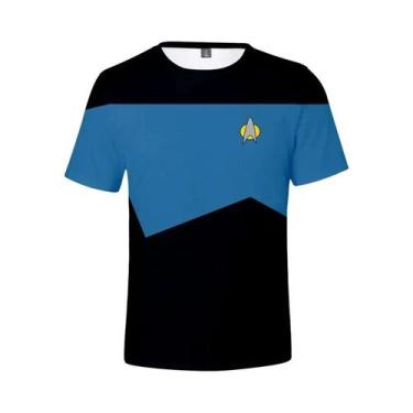Imagem de Camiseta Unissex plus Size Star Trek Harajuku Streetwear De Manga Curt