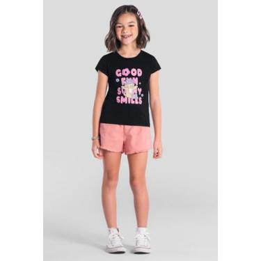 Imagem de Blusa infantil menina cachorrinho sweet goods Brandili, 4, Preto
