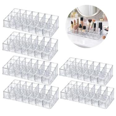 Imagem de 5 Organizador de Cosméticos Acrilico 24 Divisórias Batom - Inter