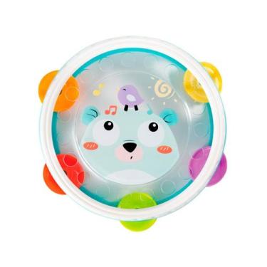 Imagem de Brinquedo Infantil Musical Meu Primeiro Pandeiro Colorido - Buba, Azul