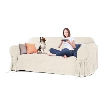 Imagem de Capa para Sofá de 6 lugares até 2,80m em Acquablock Impermeável Pets K