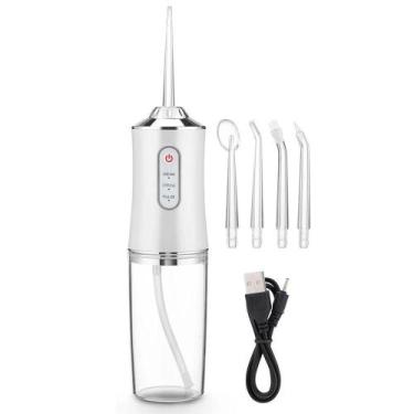Imagem de Irrigador Oral Jato D'água Higiene Bucal Sem Fio Cor:branco - Smart Li