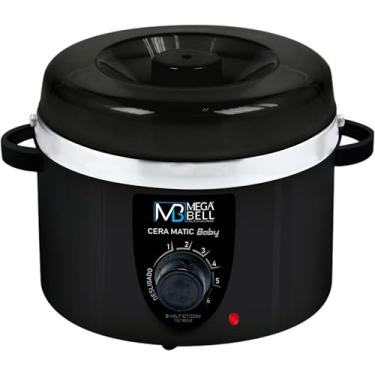 Imagem de Mega Bell, Panela aquecedora de cera para depilação, Termocera, Cera-Matic Baby, Sem refil, Bivolt, 200g, Preto