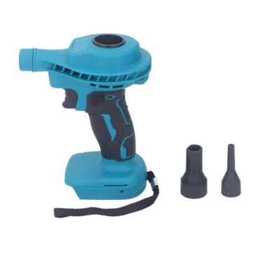 Imagem de Soprador de folhas sem fio, soprador de ar elétrico, energia eólica de 8 níveis, alimentado por bateria de 18 V, mini aspirador de pó recarregável para carro, casa, teclado de computador, para BL1830