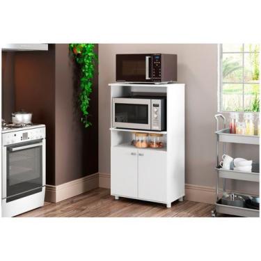 Imagem de Armário Multimóveis Multiuso para Forno e Microondas Branco REF.6148G,