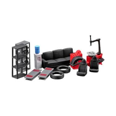 Imagem de Conjunto De Ferramentas De Reparo De Carros Em Escala 1/64 Para Dioram