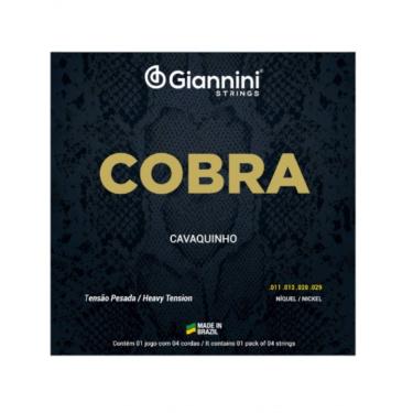 Imagem de Encordoamento Para Cavaquinho Aço Tensão Pesada Série Cobra Gescp