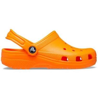 Imagem de Sandália crocs classic clog kids  orange zing-Masculino