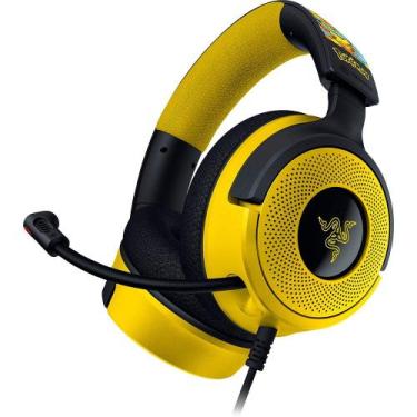 Imagem de Headset Gamer Razer Kraken V4 X, Som Surround 7.1, Conexão USB, Pokémo