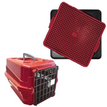 Imagem de Kit Caixa Transporte N1 P/ Cachorros E Tapete Higienico Dog - MecPet