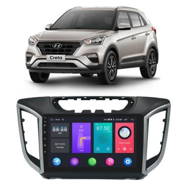 Imagem de Kit Central Multimídia Android Creta 2016 2017 2018 2019 2020 2021 9 P