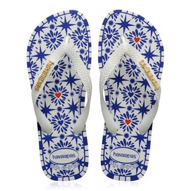 Imagem de Chinelo Havaianas Feminino Top São Luis - Branco-Feminino
