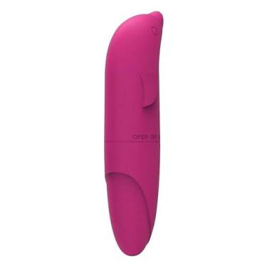 Imagem de Vibro Golfinho Simples em ABS Aveludado para Estimulação do Ponto G - 