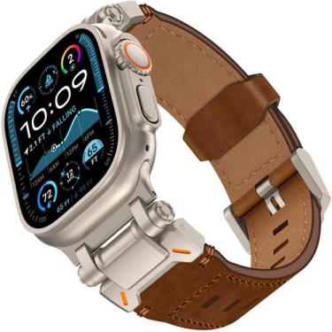Imagem de Pulseira de Couro WINGLE Ultra para Apple Watch 49mm - Masculina