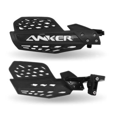Imagem de Protetor Mão Aberto Anker Armour Trilha Motocross, Preto