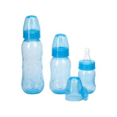 Imagem de Kit Mamadeira Kuka Aquarela Azul 3 Unidades