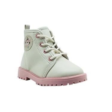 Imagem de Bota Infantil De Bebê Menina Do 18 ao 25 Molekinha 2126525, Branco off
