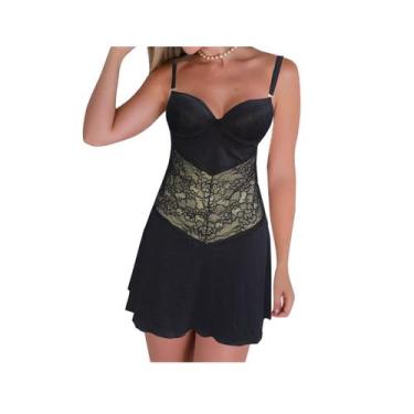 Imagem de Camisola Feminina Rendada Modelos Variados Poliamida - Sildis, Renda l