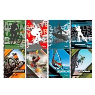 Imagem de Caderno 15 materias jump  faroni 300 folhas - Foroni, ROLLER