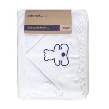 Imagem de TOALHA BEBÊ COM CAPUZ Urso FORRADA FRALDAS BABY JOY