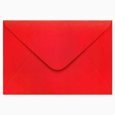 Imagem de Envelope 163x225 c/50 Colorido Romitec, Vermelho