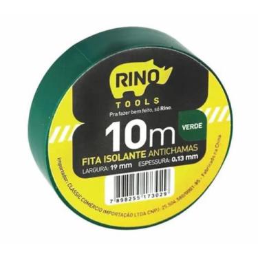 Imagem de Fita Isolante Verde Antichama 10mmx13m Rino Tools