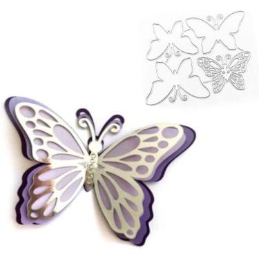Imagem de Matrizes de Corte Borboleta aoukoslt, Conjunto 3D em Camadas para Cart