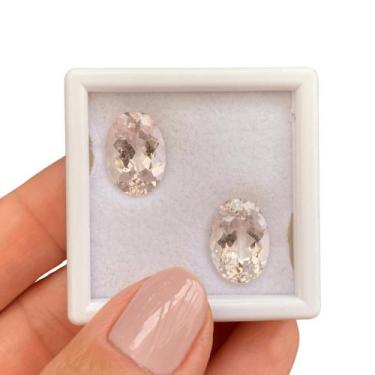 Imagem de Morganita Oval Par 11,46ct - ENE2ESE