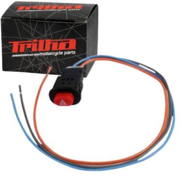 Imagem de Botão Interruptor do Pisca Alerta Para Moto - Universal - Trilha