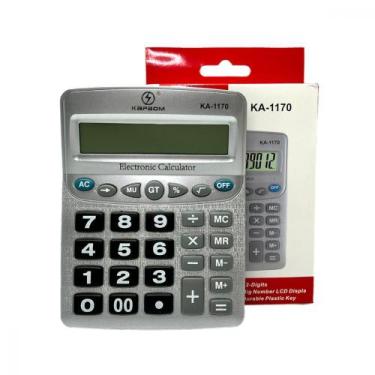 Imagem de Calculadora Eletrônica de Mesa Tela LCD Digital Kapbom KA-1170