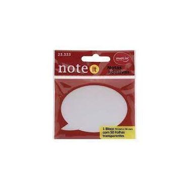 Imagem de Notas Adesivas Transparentes Balão Molin - 50 Folhas 76mm x 76mm