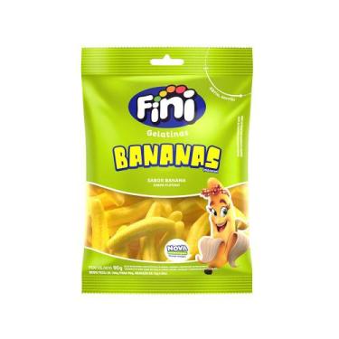 Imagem de Bala de Gelatina Bananas 90G - Fini, Banana