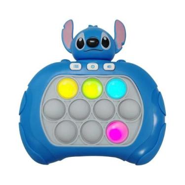 Imagem de Jogo Eletrônico Antiestresse Leve Stitch Smile Quick Push Pop up Fidge