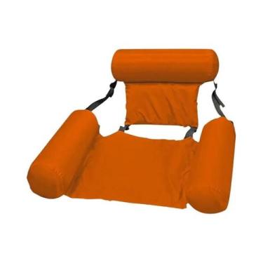 Imagem de Colchão Inflável Dobrável Para Piscina, Rede Flutuante, Cadeira De Laz