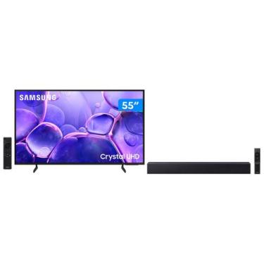 Imagem de Smart TV 55 Samsung 4K UHD Crystal Tizen Bixby - 3 HDMI + Soundbar B-S