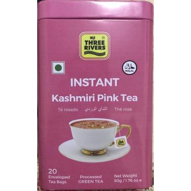 Imagem de Chá Instantâneo Kashmiri Pink Three Rivers 20 Sachês 50g - Three River