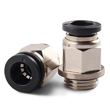 Imagem de Tópico 2pcs G. PC Conector rápido pneumático de tracéia de tracéia 4mm 6mm 8mm 10mm 12mm conector rápido componentes pneumáticos com anel de vedação YYDFPIIA (Color : PC10-G04)