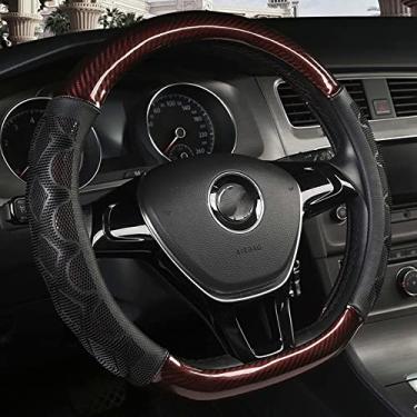 Imagem de ZKSMZS Capa do volante do carro em forma D, para VW GOLF 7 2015 POLO JATTA Passat Tiguan Para Nissan Qashqai J11 X-trail T32 2015-2017 2018