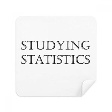 Imagem de Curto frase, estudando estatísticas, óculos, pano limpador de tela, tecido de camurça, pacote com 2