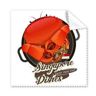 Imagem de Pano de limpeza de caranguejo Singapura tradicional para limpeza de tela de telefone, 5 peças