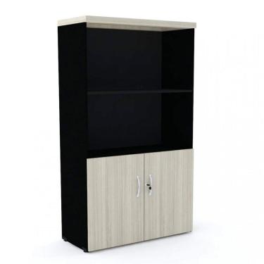 Imagem de Armário para Escritório 2 Portas PE40 Pandin Móveis Nogueira Casa Blanca