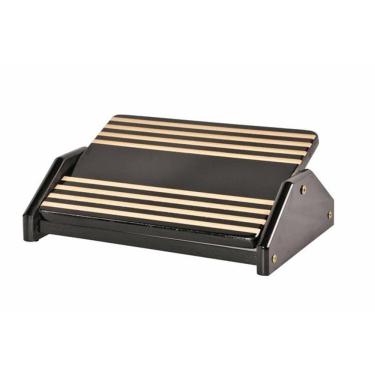 Imagem de Apoio Ergonômico para Pés em MDF Cor Preto Black Piano - Souza