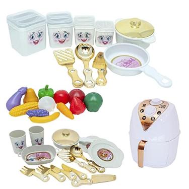 Imagem de Kit Infantil Princesa Jantar Copo Fruta Legume Talheres 35pç