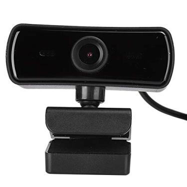 Imagem de Câmera de computador, HD 4K Pixels USB2.0 Microfone embutido de webcam para ensino de rede, videoconferência e trabalho remoto (preto)