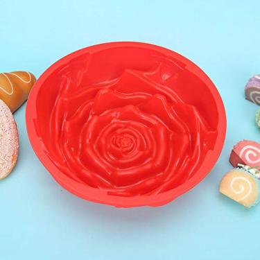 Imagem de Bolo de silicone inovador em forma de rosa única, bolo para formas de assar
