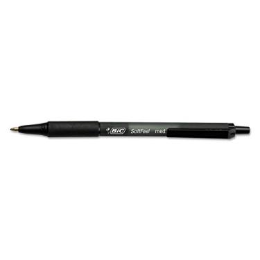 Imagem de BIC SCSM11BK Caneta esferográfica retrátil, tinta preta, 1 mm, média, dúzia